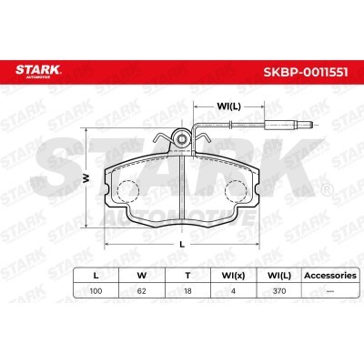 Brake Pads Set Stark SKBP-0011551 SKBP-0011551 - photo 6