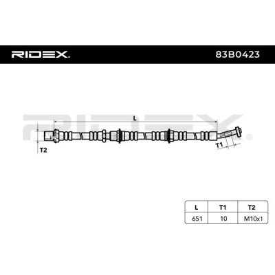 Brake Hose RIDEX 83B0423 83B0423 - photo 5