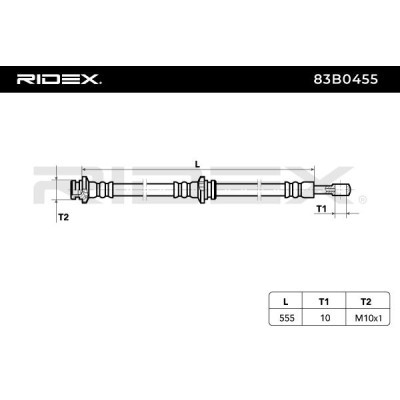 Brake Hose RIDEX 83B0455 83B0455 - photo 6