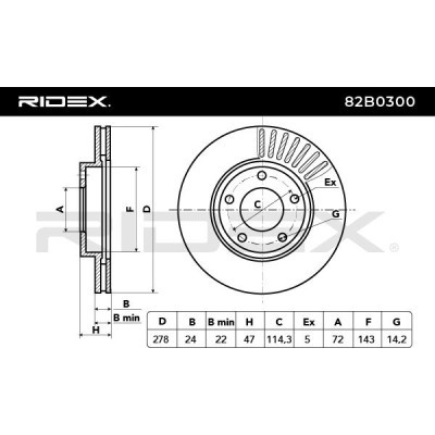 Brake Disc RIDEX 82B0300 82B0300 - photo 5
