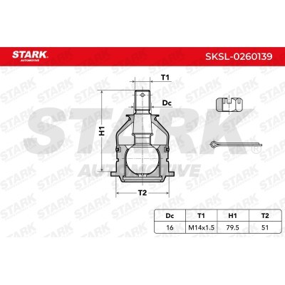 Ball Joint Stark SKSL-0260139 SKSL-0260139 - photo 3