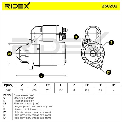 Starter RIDEX 2S0202 2S0202 - photo 6
