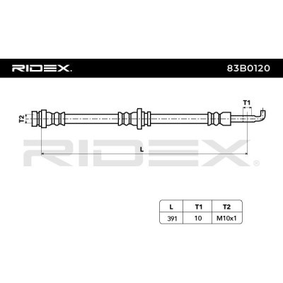 Brake Hose RIDEX 83B0120 83B0120 - photo 5