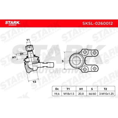 Ball Joint Stark SKSL-0260012 SKSL-0260012 - photo 3