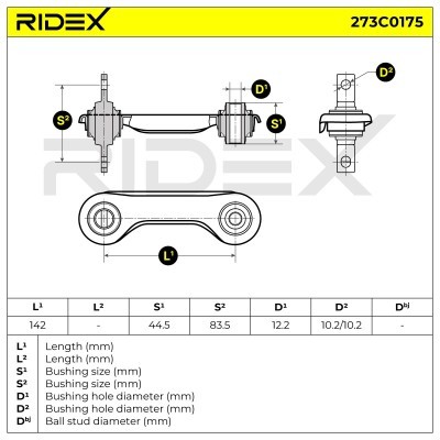 Control Arm RIDEX 273C0175 273C0175 - photo 4