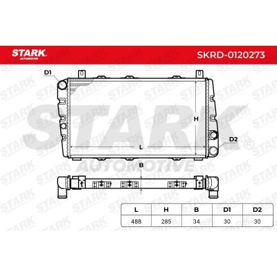 Radiator, Engine Cooling Stark SKRD-0120273 SKRD-0120273 - photo 8