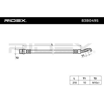 Brake Hose RIDEX 83B0495 83B0495 - photo 8