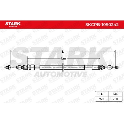Cable Pull, Parking Brake Stark SKCPB-1050242 SKCPB-1050242 - photo 5