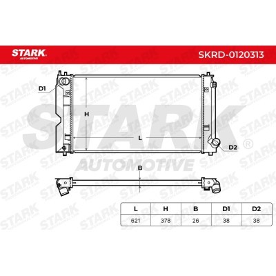 Radiator, Engine Cooling Stark SKRD-0120313 SKRD-0120313 - photo 4