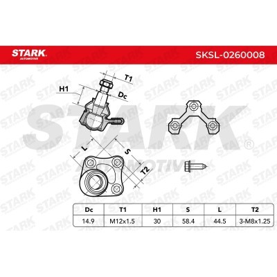 Ball Joint Stark SKSL-0260008 SKSL-0260008 - photo 8
