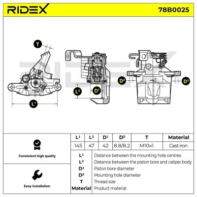 Brake Caliper RIDEX 78B0025 78B0025 - photo 5