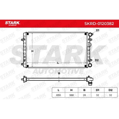 Radiator, Engine Cooling Stark SKRD-0120382 SKRD-0120382 - photo 5