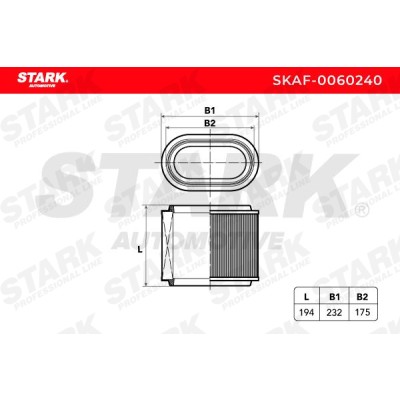 Air Filter Stark SKAF-0060240 SKAF-0060240 - photo 5