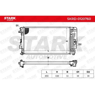 Radiator, Engine Cooling Stark SKRD-0120760 SKRD-0120760 - photo 5