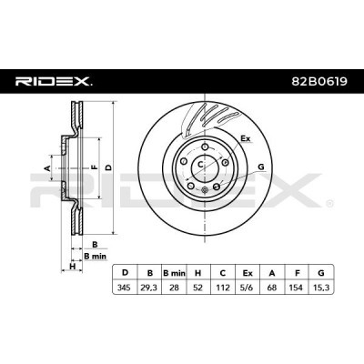 Brake Disc RIDEX 82B0619 82B0619 - photo 6
