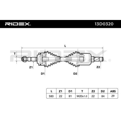 Drive Shaft RIDEX 13D0320 13D0320 - photo 5