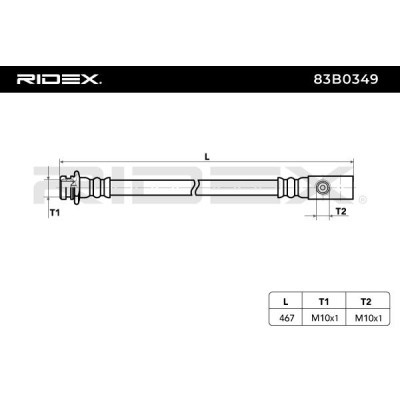 Brake Hose RIDEX 83B0349 83B0349 - photo 6