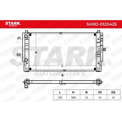 Radiator, Engine Cooling Stark SKRD-0120425 SKRD-0120425 - photo 7