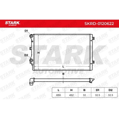 Radiator, Engine Cooling Stark SKRD-0120622 SKRD-0120622 - photo 5