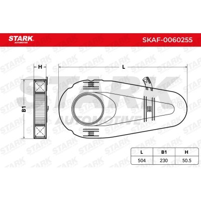 Air Filter Stark SKAF-0060255 SKAF-0060255 - photo 4