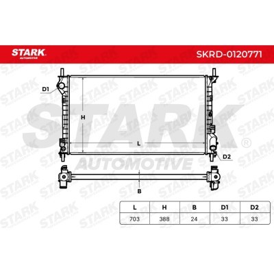 Radiator, Engine Cooling Stark SKRD-0120771 SKRD-0120771 - photo 6