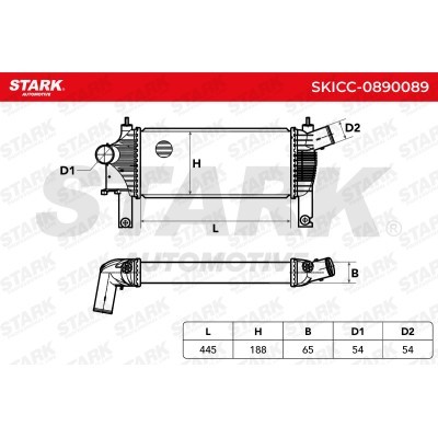 Intercooler, Charger Stark SKICC-0890089 SKICC-0890089 - photo 6