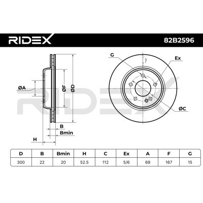 Brake Disc RIDEX 82B2596 82B2596 - photo 6
