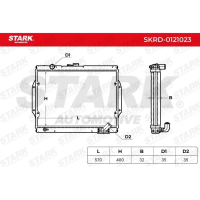 Radiator, Engine Cooling Stark SKRD-0121023 SKRD-0121023 - photo 9