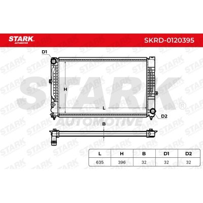 Radiator, Engine Cooling Stark SKRD-0120395 SKRD-0120395 - photo 5