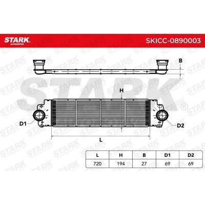 Intercooler, Charger Stark SKICC-0890003 SKICC-0890003 - photo 5
