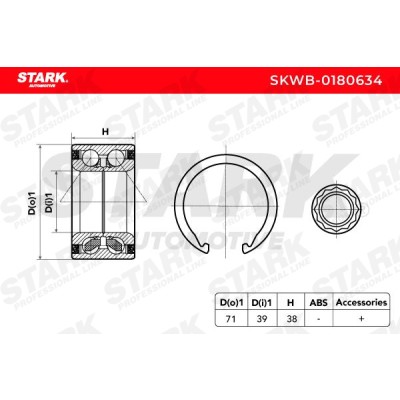 Wheel Bearing Stark SKWB-0180634 SKWB-0180634 - photo 3