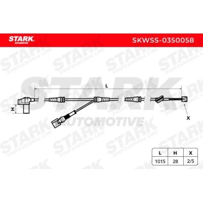 ABS Sensor Stark SKWSS-0350058 SKWSS-0350058 - photo 3