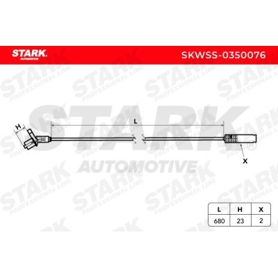 ABS Sensor Stark SKWSS-0350076 SKWSS-0350076 - photo 3