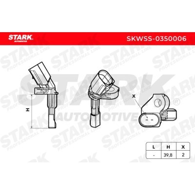ABS Sensor Stark SKWSS-0350006 SKWSS-0350006 - photo 3