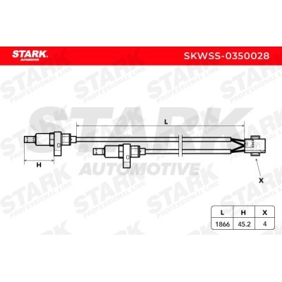 ABS Sensor Stark SKWSS-0350028 SKWSS-0350028 - photo 3