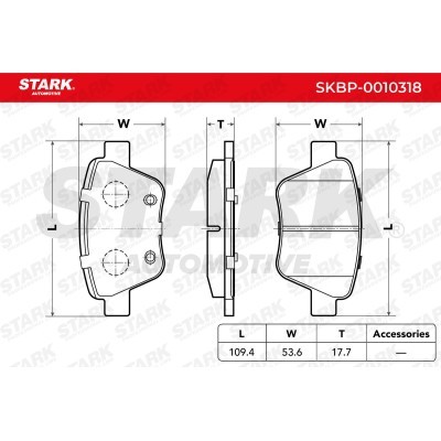 Brake Pads Set Stark SKBP-0010318 SKBP-0010318 - photo 4
