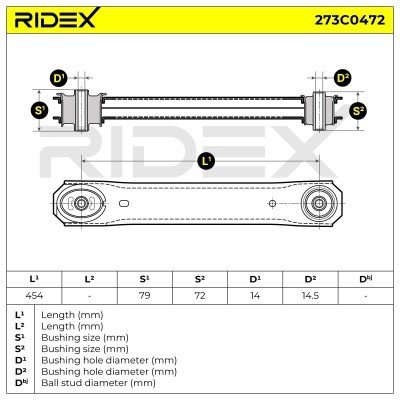 Control Arm RIDEX 273C0472 273C0472 - photo 6