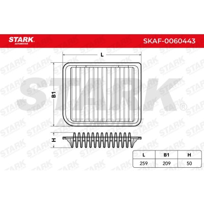 Air Filter Stark SKAF-0060443 SKAF-0060443 - photo 5