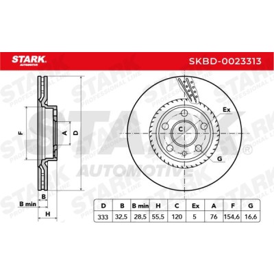 Brake Disc Stark SKBD-0023313 SKBD-0023313 - photo 5