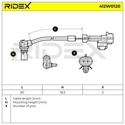 ABS Sensor RIDEX 412W0120 412W0120 - photo 7