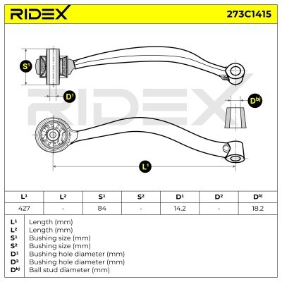 Control Arm RIDEX 273C1415 273C1415 - photo 5