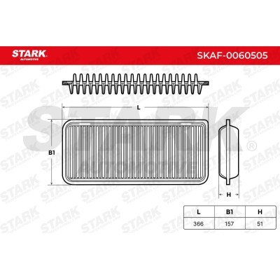 Air Filter Stark SKAF-0060505 SKAF-0060505 - photo 3