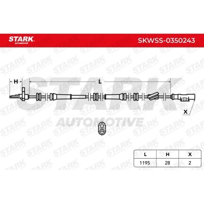 ABS Sensor Stark SKWSS-0350243 SKWSS-0350243 - photo 6