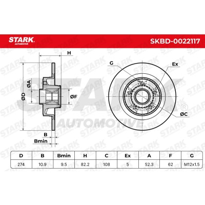 Brake Disc Stark SKBD-0022117 SKBD-0022117 - photo 5