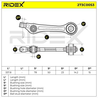 Control Arm RIDEX 273C0053 273C0053 - photo 8