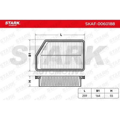 Air Filter Stark SKAF-0060188 SKAF-0060188 - photo 2