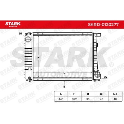 Radiator, Engine Cooling Stark SKRD-0120277 SKRD-0120277 - photo 4