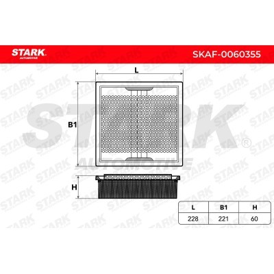 Air Filter Stark SKAF-0060355 SKAF-0060355 - photo 3