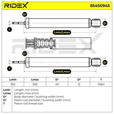 Shock Absorber RIDEX 854S0945 854S0945 - photo 4