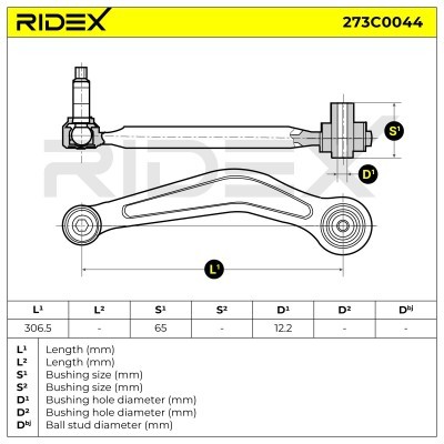 Control Arm RIDEX 273C0044 273C0044 - photo 5